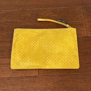 NWT The Limited Yellow Wristlet Clutch